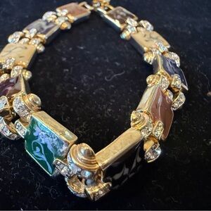 Elegant Gold and Multicolor Bracelet